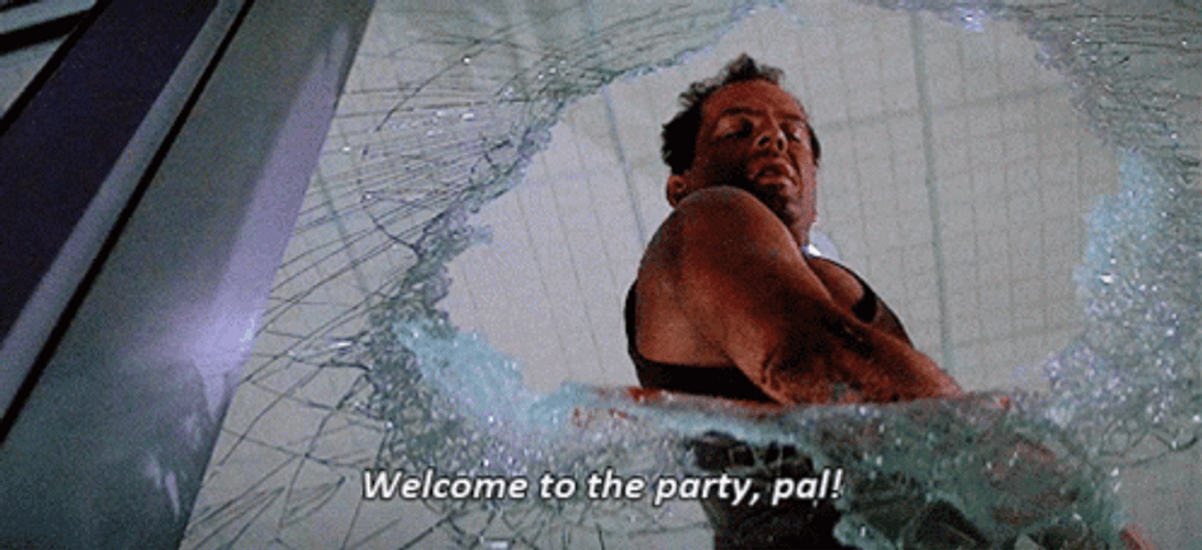 Bruce Willis Welcome To The Party Pal GIF