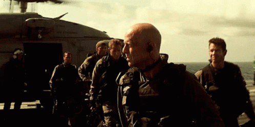 Bruce Willis With Backups GIF