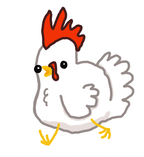 Bruh Chicken Animation GIF