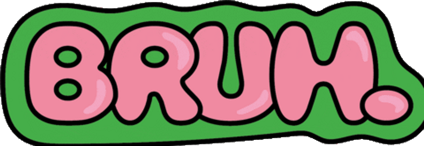 Bruh Graphic Text GIF