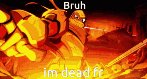 Bruh Im Dead Michelangelo GIF