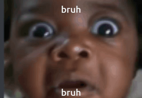 Bruh Meme Shocked Kid GIF
