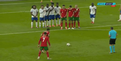 Bruno Fernandes Free Kick GIF
