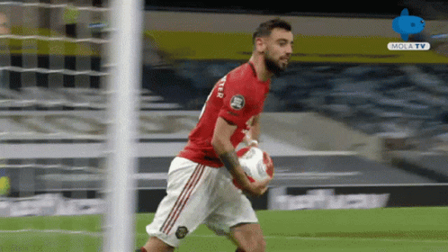 Bruno Fernandes Hides The Ball GIF