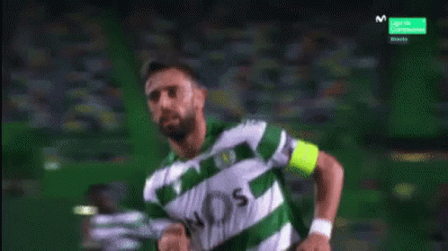 Bruno Fernandes Slow Motion GIF