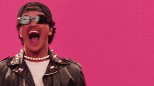 Bruno Mars Apt Goofy Reaction GIF