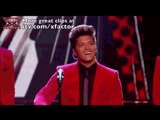 Bruno Mars Flying Kiss Grammy's GIF