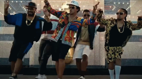 Bruno Mars Friends Dancing GIF