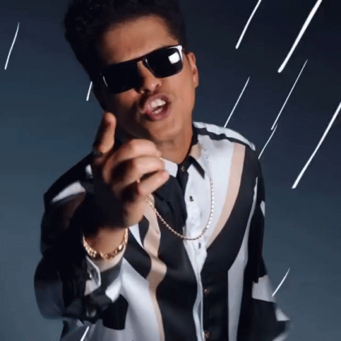Bruno Mars Pointing You GIF