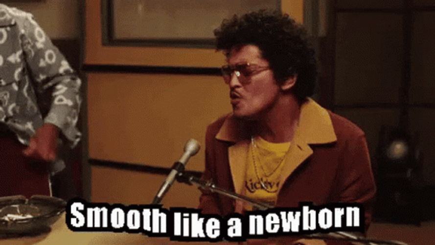 Bruno Mars Smooth Like A Newborn GIF