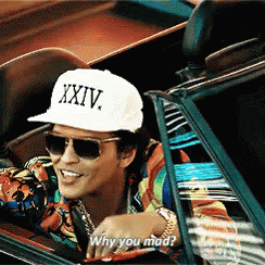 Bruno Mars Why You Mad GIF