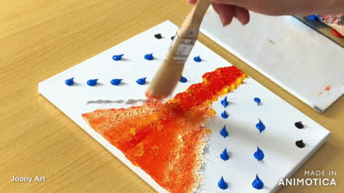Brushing Dotted Painting GIF