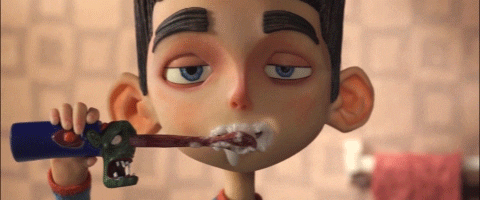 Brushing Teeth Paranorman 2012 Movie GIF