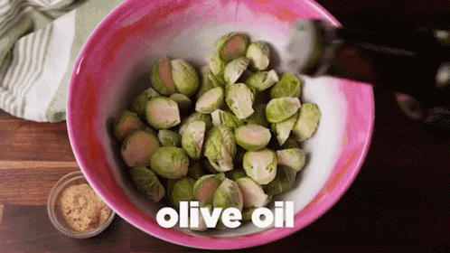 Brussels Sprout Olive Oil GIF