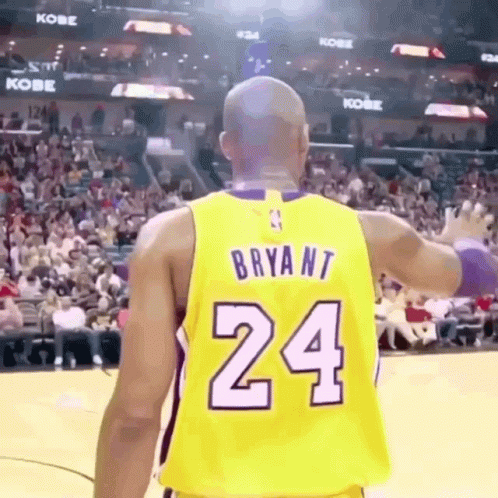 Bryant in Yellow Jersey Number 24