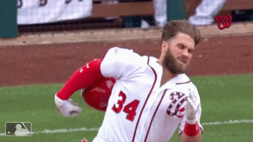 Bryce Harper Baseball Slide GIF