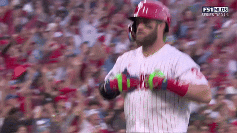 Bryce Harper Emphasizing Phillies GIF