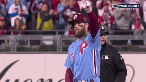 Bryce Harper Finger Sign Down GIF