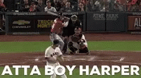 Bryce Harper Hitting Ball Too Far GIF