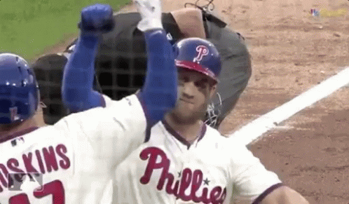 Bryce Harper Phillies Shoulder Hug GIF