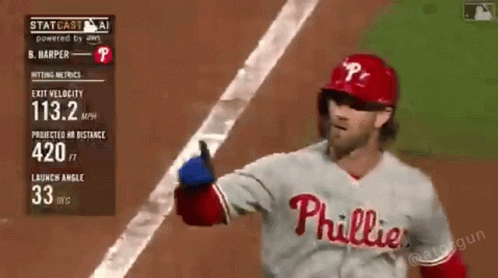 Bryce Harper Signing Silence GIF