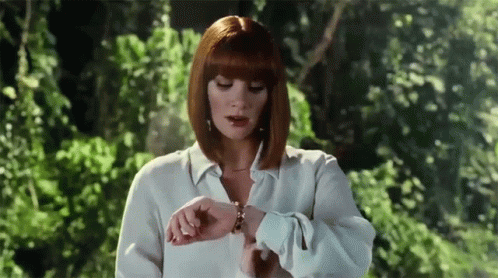Bryce Howard Check Watch Five Minutes Late GIF