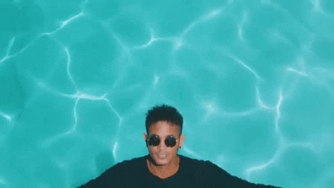 Bryce Vine Takes A Swim In Pool GIF