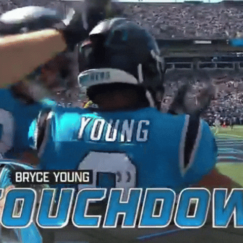 Bryce Young Duchoow Is A Football Player With A Blue Jersey GIF