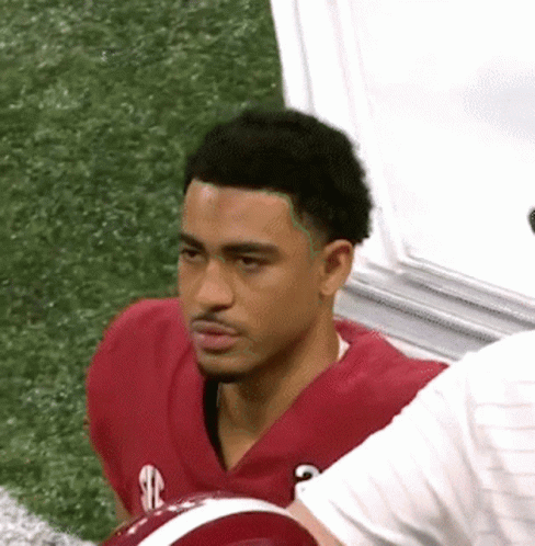 Bryce Young Looking Very Upset GIF