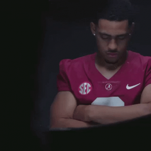 Bryce Young Reflecting For The Game GIF