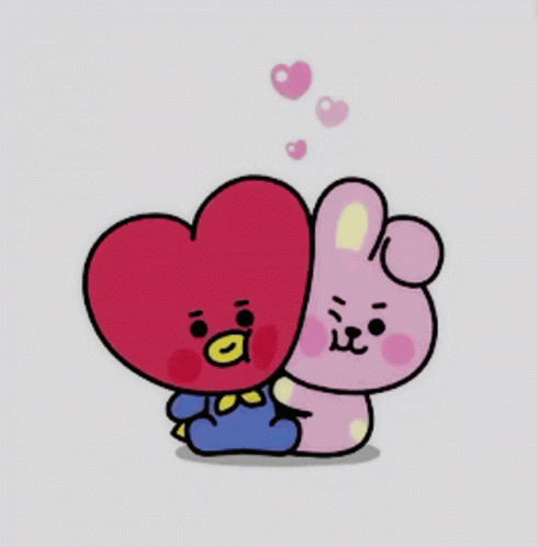 Bt21 Cooky And Tata Hug GIF