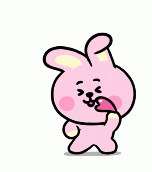 BT21 Cooky Playful Wink And Dance GIF
