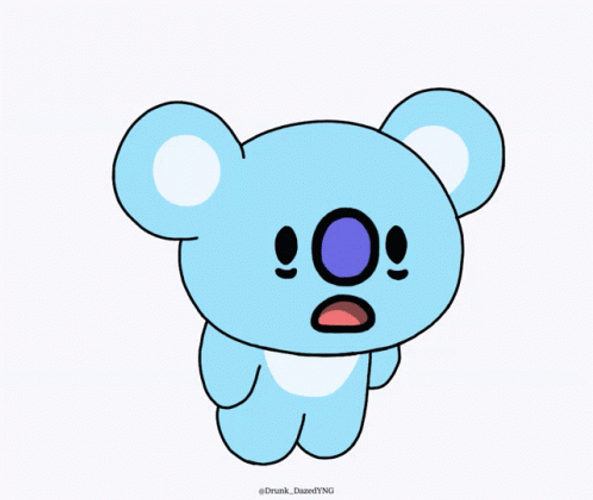Bt21 Koya Adorable Surprised Expression GIF