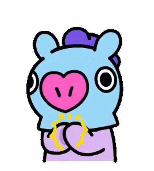 BT21 Mang Clapping Happily GIF