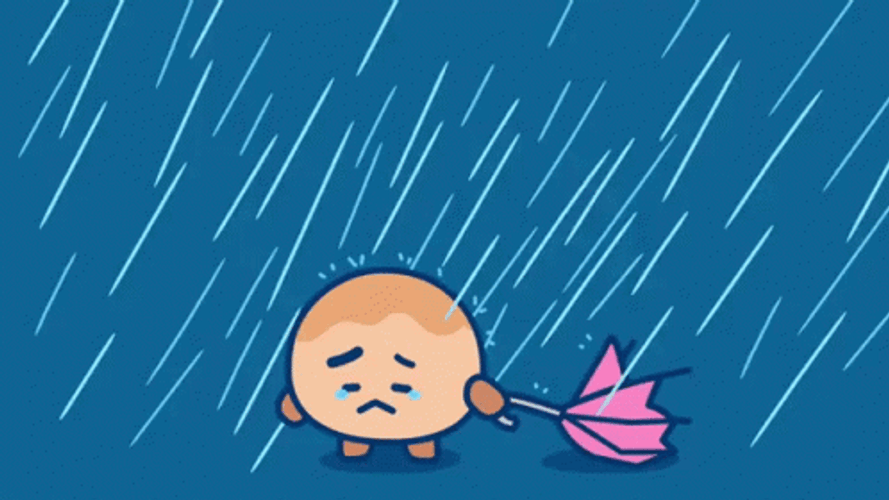 BT21 Shooky Braving The Storm GIF