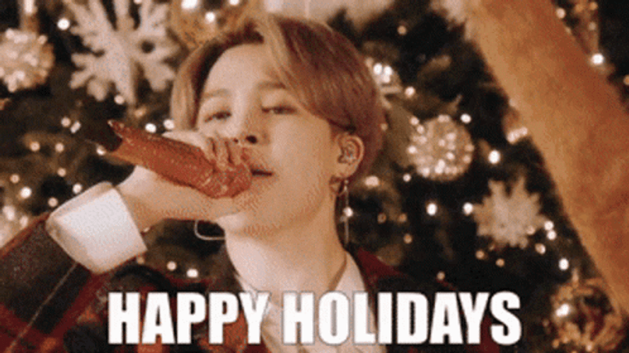 Bts Happy Holidays GIF