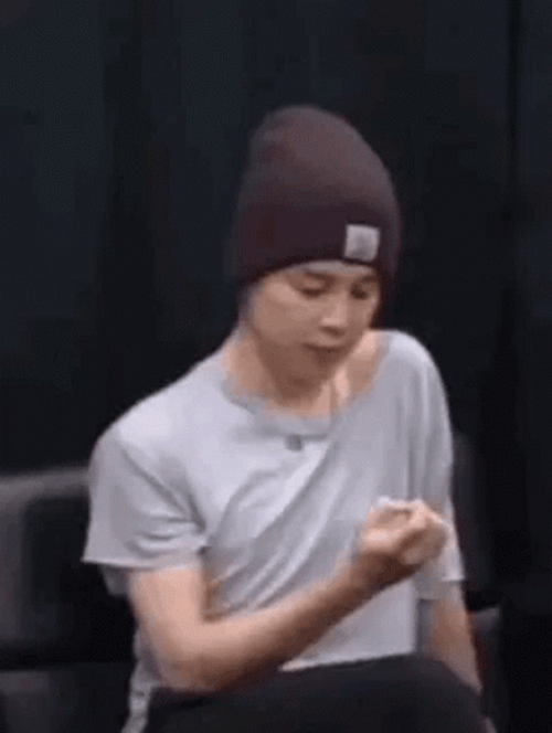 Bts Jimin Nail Biting GIF