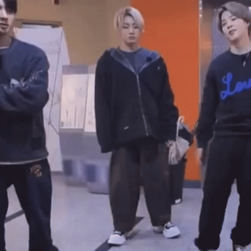 Bts Members Standing GIF