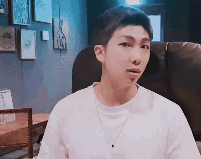 Bts Namjoon Looking Around GIF
