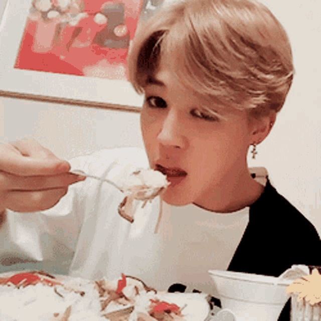 Bts Park Jimin Mukbang Eating GIF
