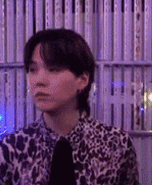 BTS Suga In Mullet Hair GIF
