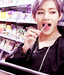 Bts V Kim Taehyung Lollipop GIF