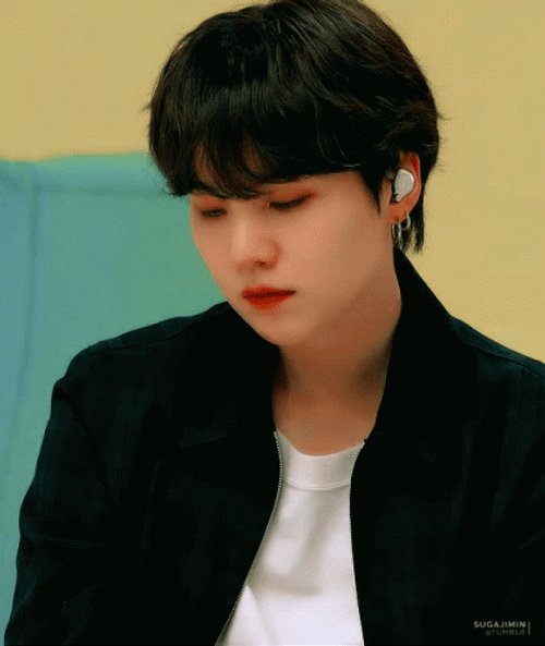BTS Yoongi Stare GIF