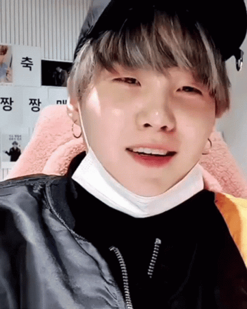 BTS Yoongi Suga Laughing GIF