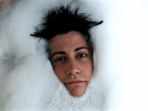 Bubble Boy Relaxing In The Bubbles GIF