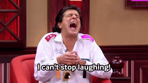 Bubble Guts Chunky Panday Laughing Hard GIF