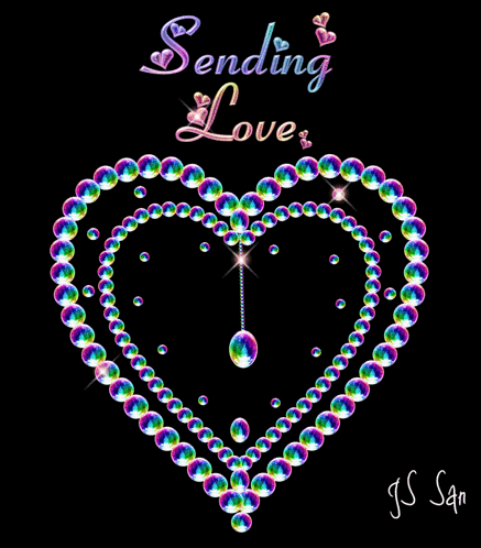 Bubble Heart Sending Love