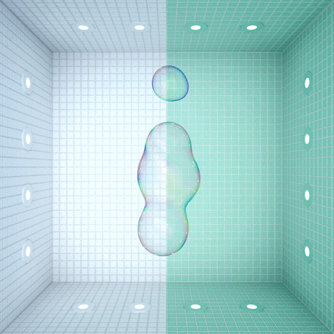 Bubble Letter I Shape GIF