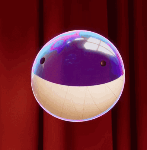 Bubble With Face Floating