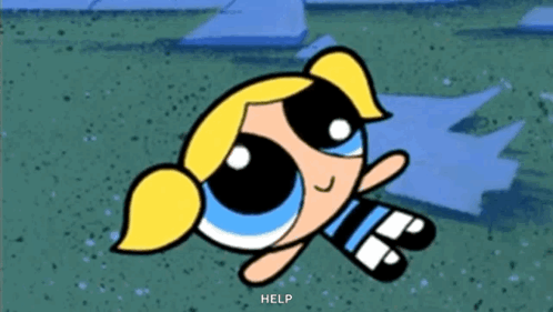 Bubbles Laying on Ground Asking for Help